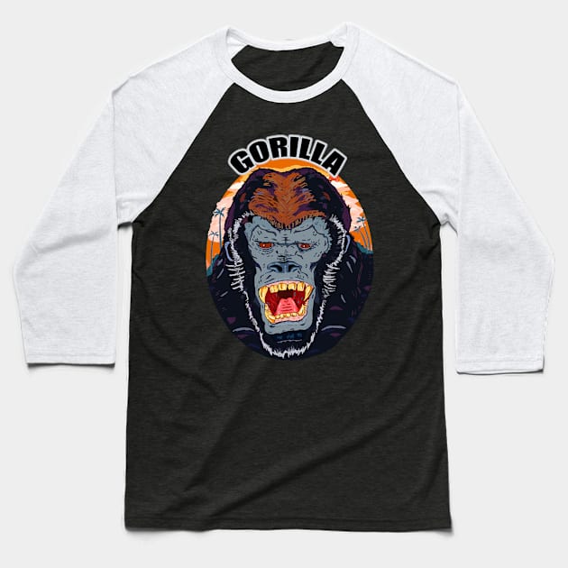 angry gorilla Baseball T-Shirt by Ragna.cold